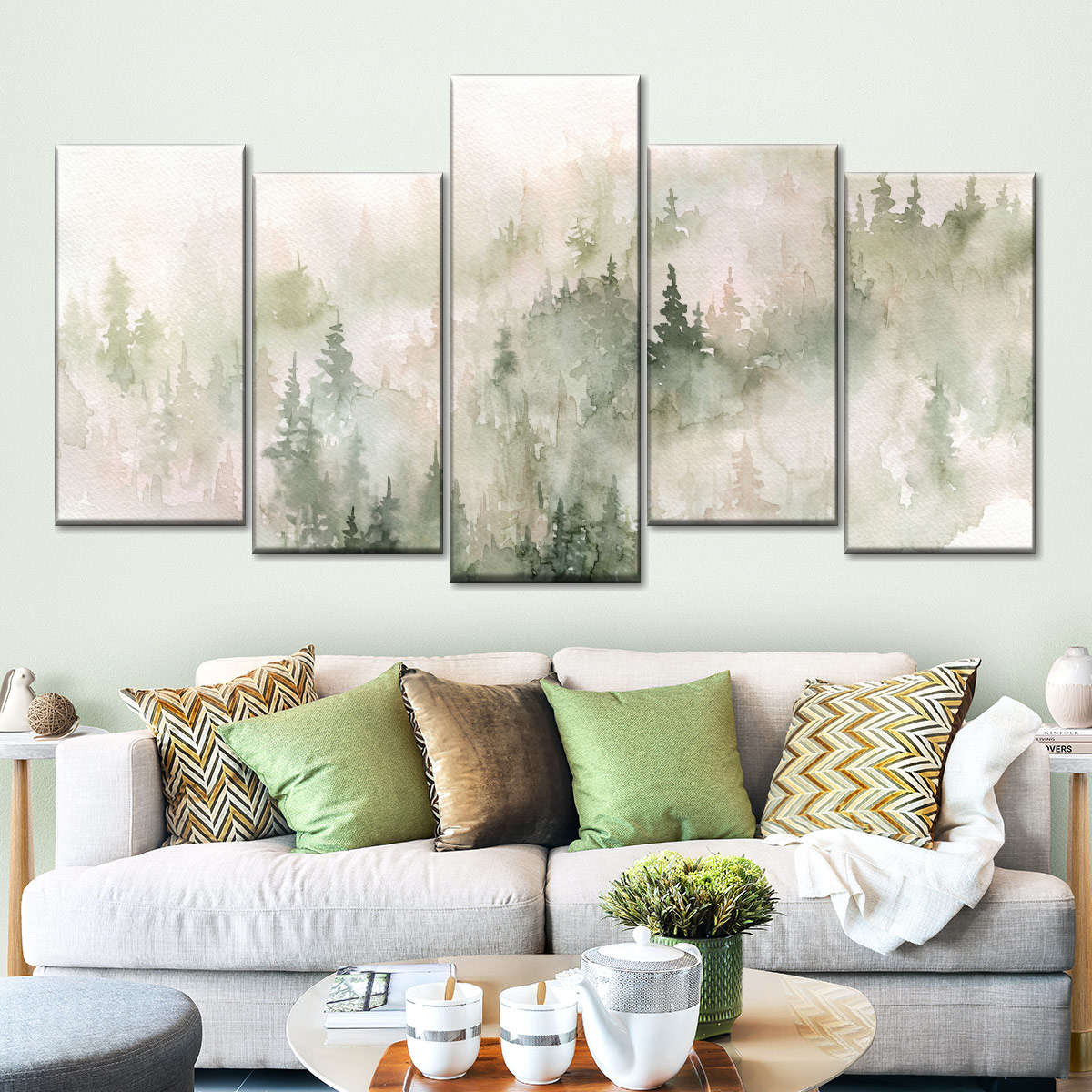 Misty Mountains X Solid-Faced Canvas Print