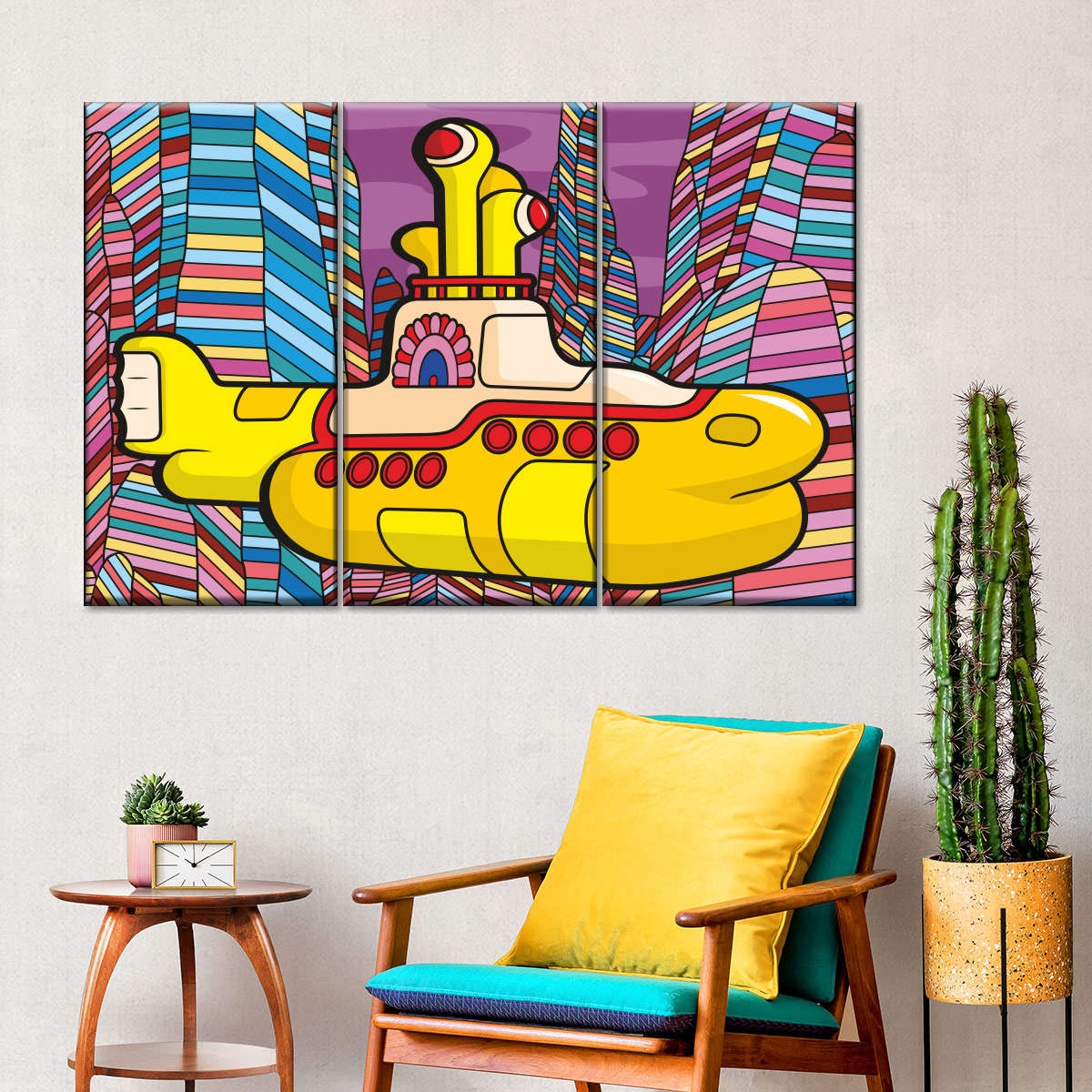 yellow submarine style art