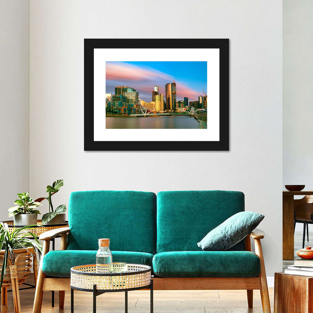 Melbourne Sunset Glow Wall Art | Photography