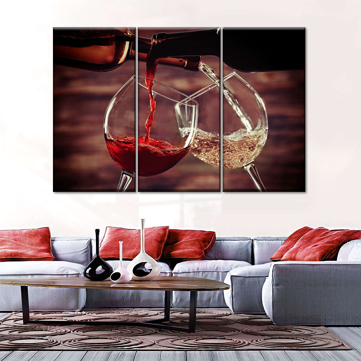 Pouring Red And White Wine Wall Art: Canvas Prints, Art Prints & Framed ...
