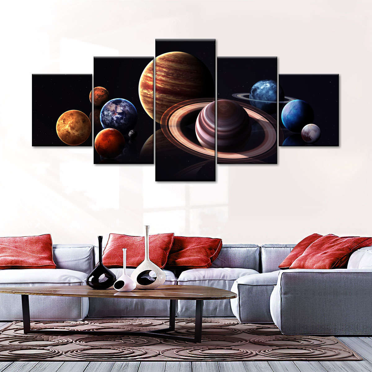 egypt solar system wall