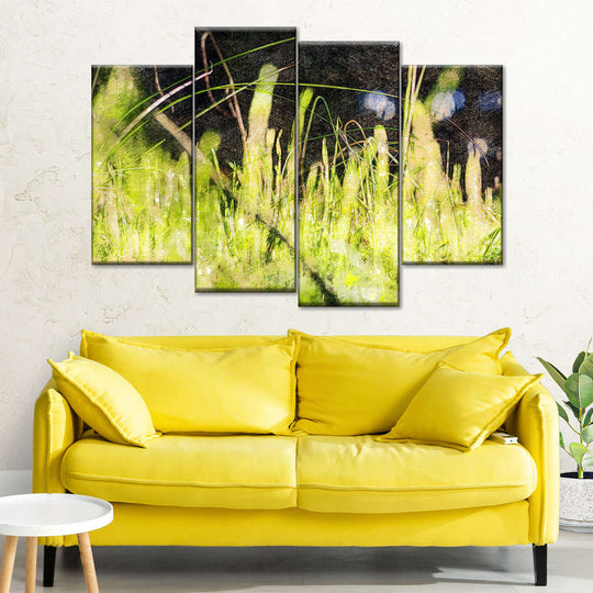 Realistic Grass Wall Art | Painting