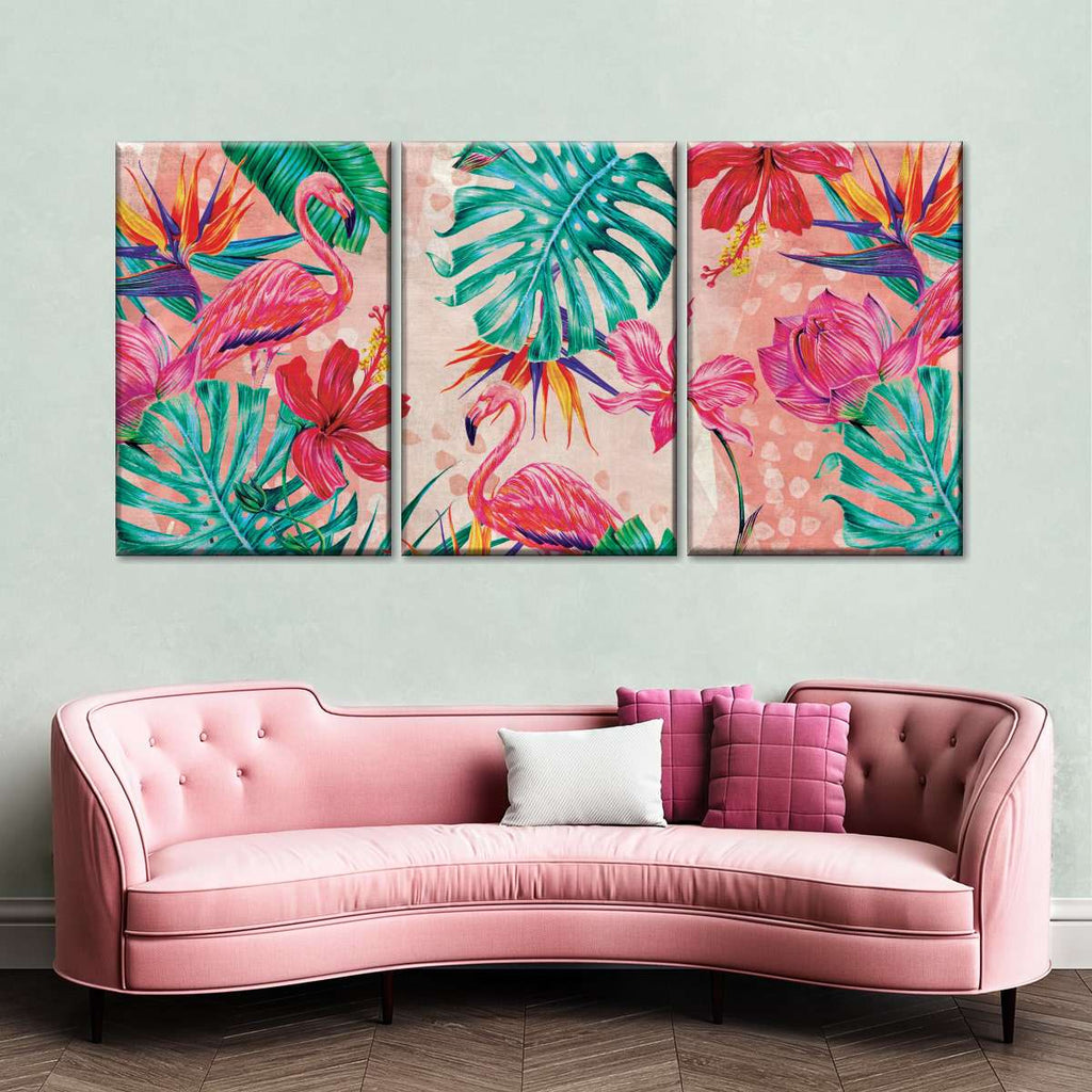 Summer Flamingo Wall Art | Painting