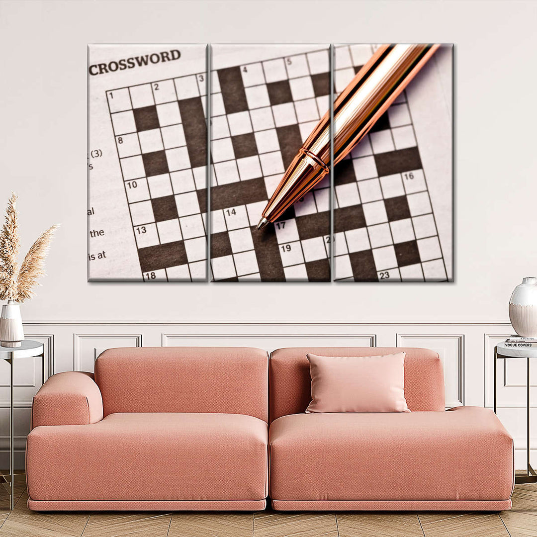 Daily Crossword Puzzle Wall Art Photography