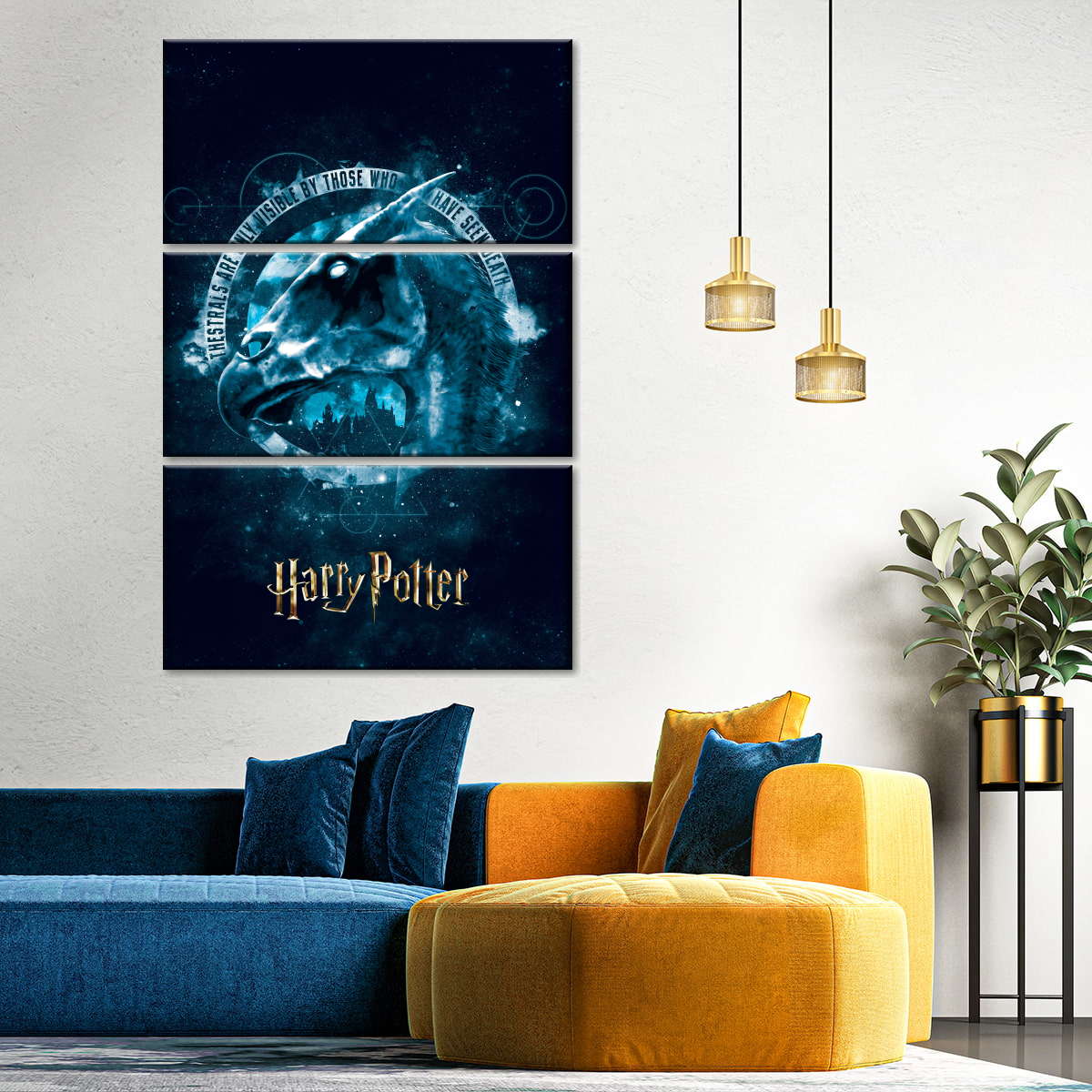 Harry Potter Invisible Thestrals Wall Art | Digital Art