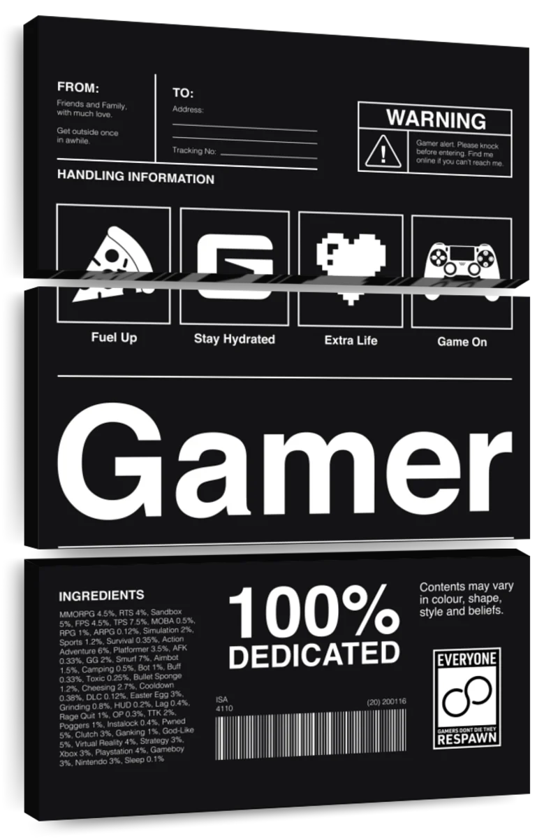 Gamer Typography Poster, Gamer Wall Art, Gaming Poster, Gamer Gift, Video  Game Gift, Gaming Wall Art, Gamer Art Print, Video Game Lover Gift 