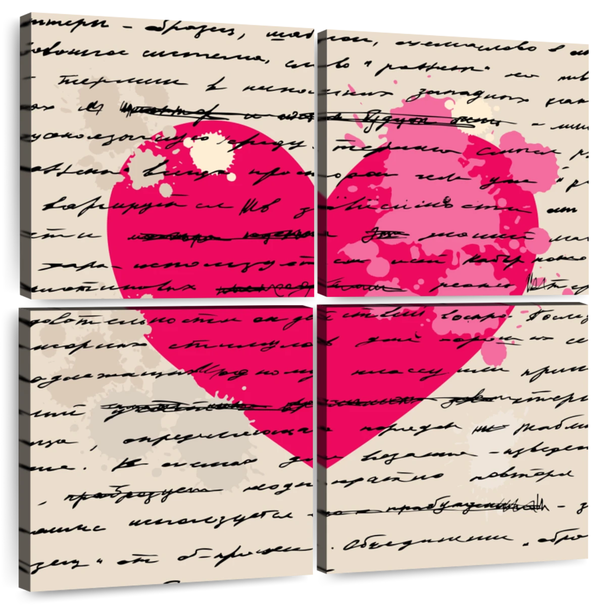 Love Letter Heart Wall Art