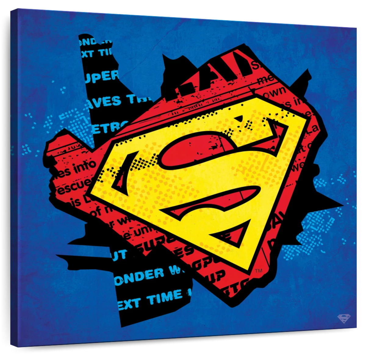 pop art superman logo