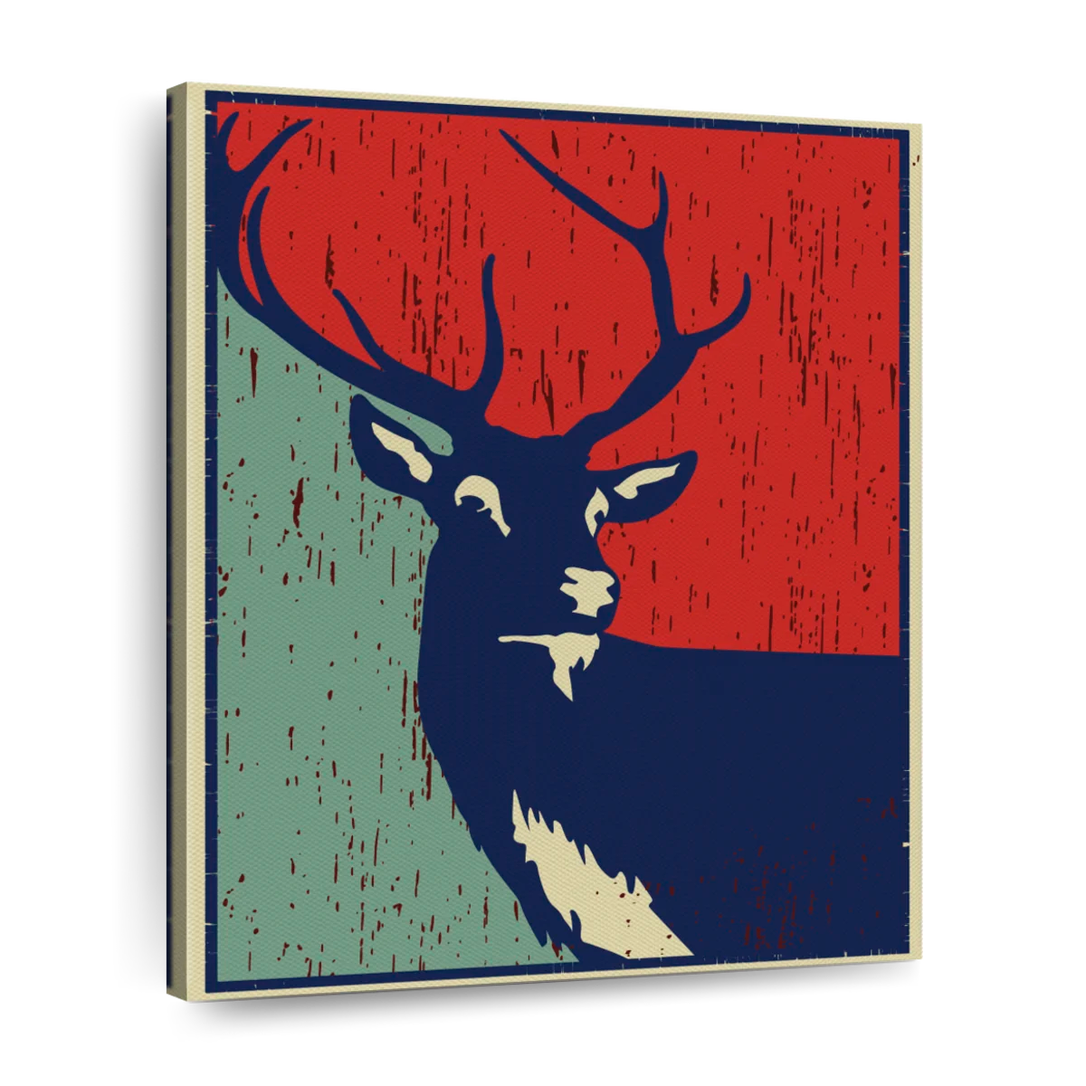 Vintage Deer Wall Art | Digital Art
