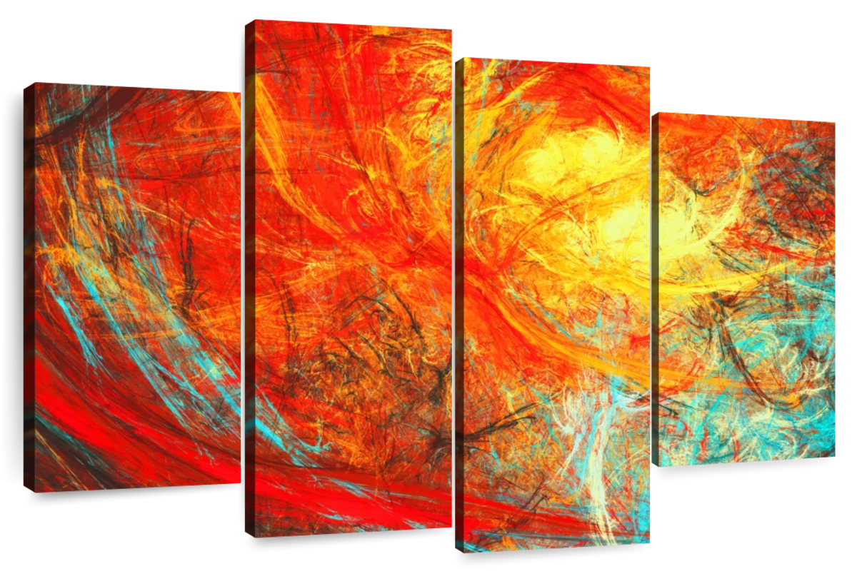 Abstract Flame Wall Art | Digital Art