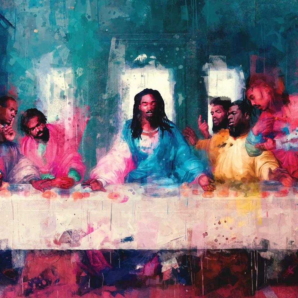 Black Last Supper II Wall Art | Painting