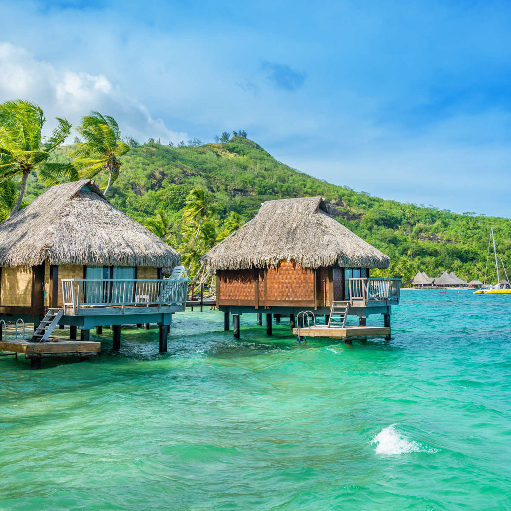 Bora Bora Overwater Huts Wall Art | Photography