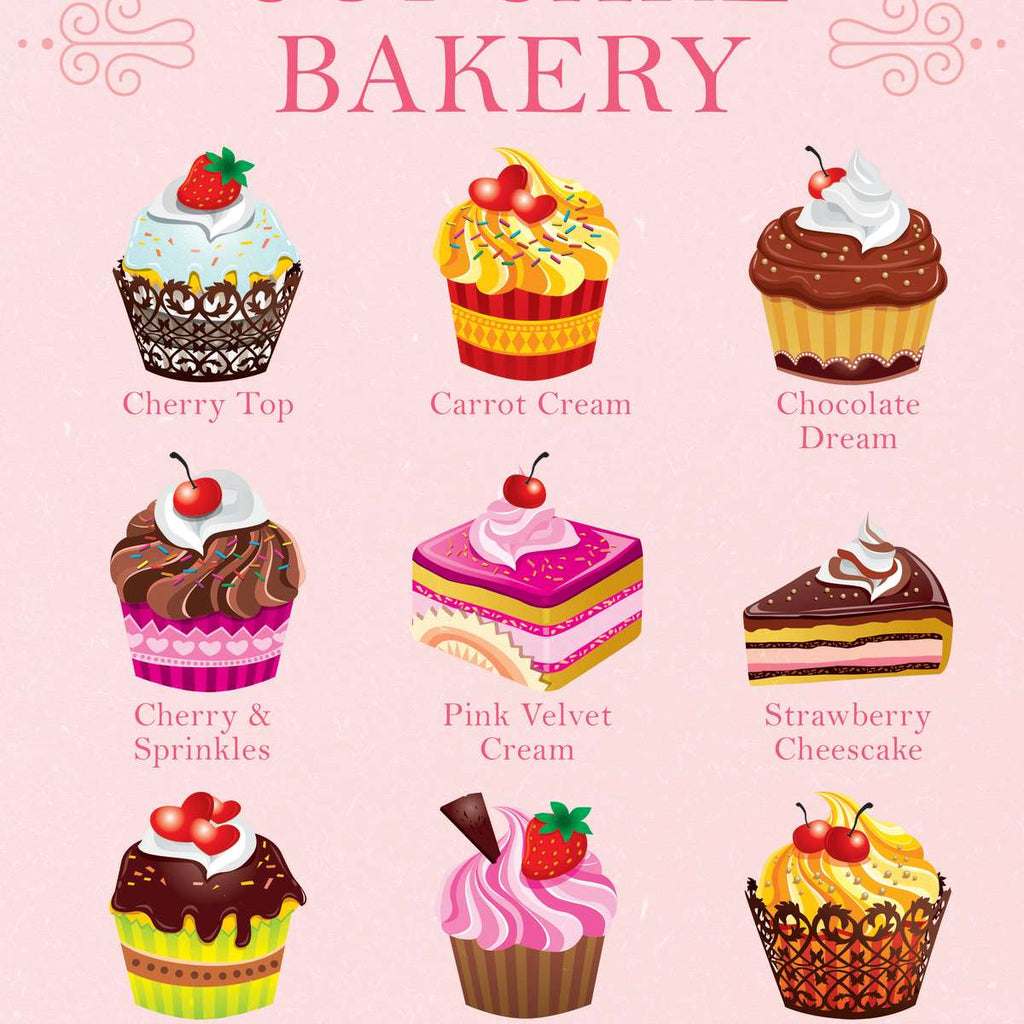 Cupcakes Chart Wall Art | Digital Art
