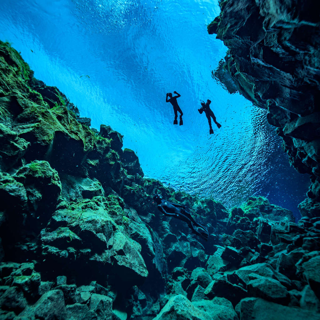 Underwater Diving In Iceland Wall Art Photography