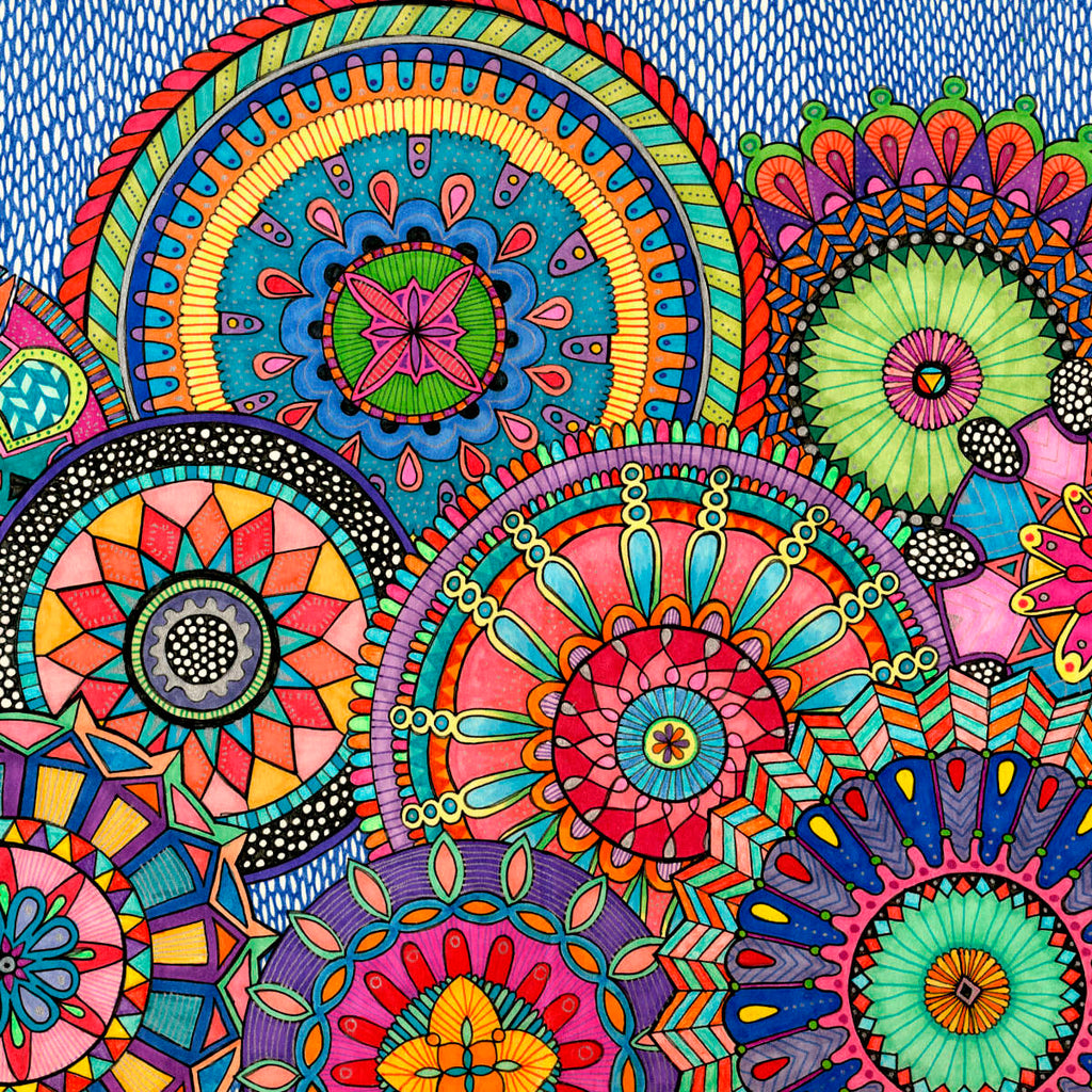 Mandala Parade Wall Art | Painting | by Hello Angel