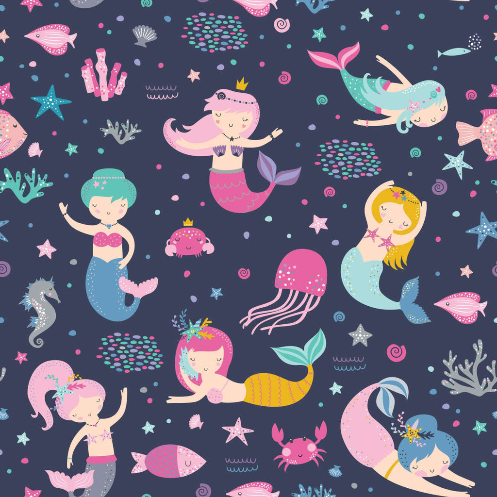 Mermaid Princesses Wall Art | Digital Art