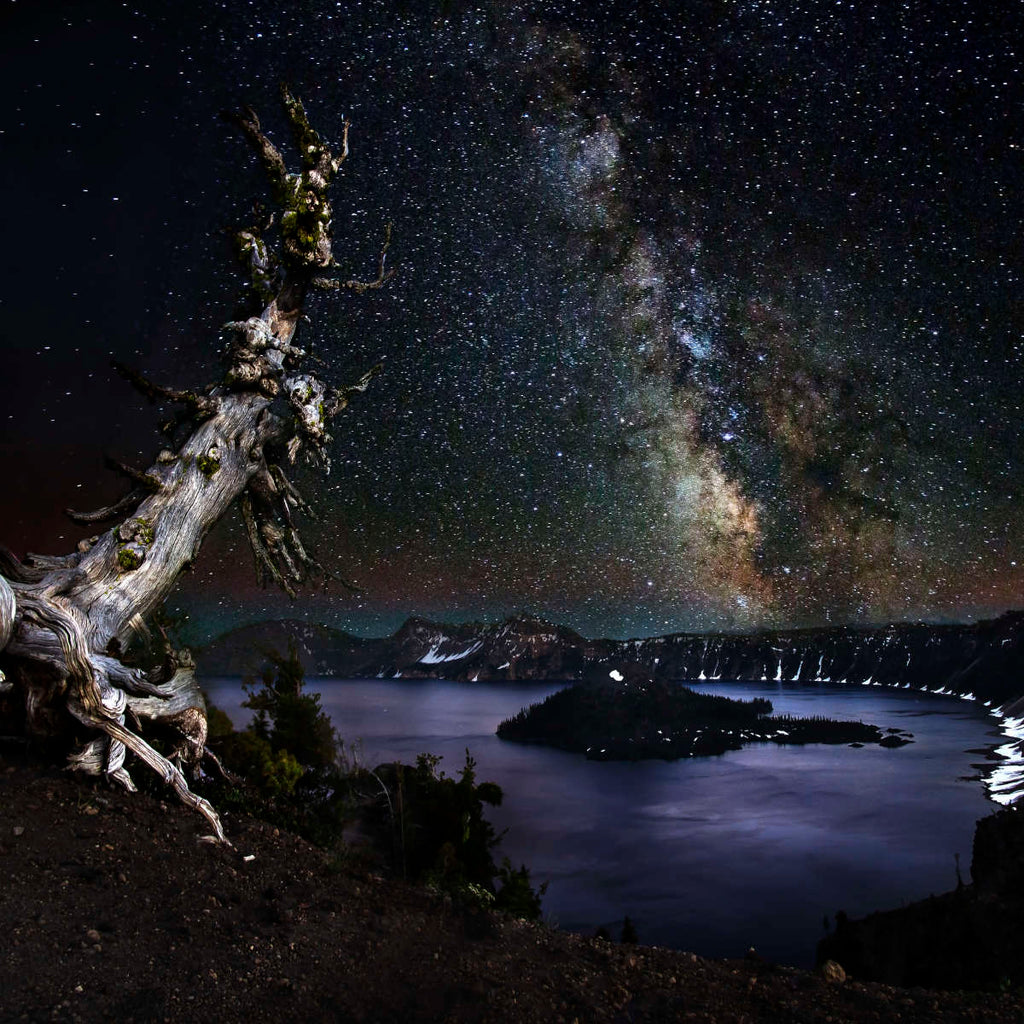 Milky Way Over Crater Lake Wall Art Photography