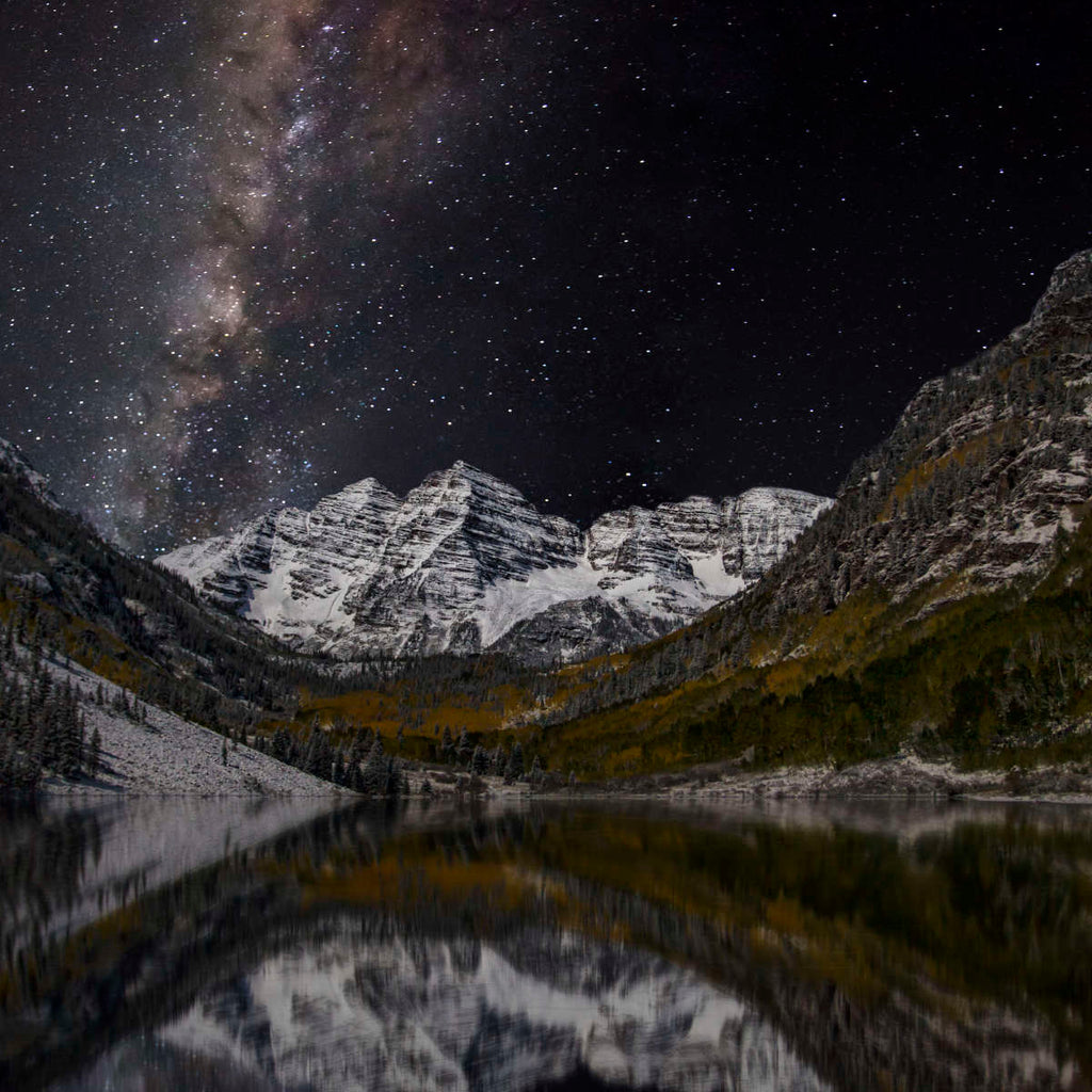 Milky Way Over Maroon Bells Photography Wall Art | Photography