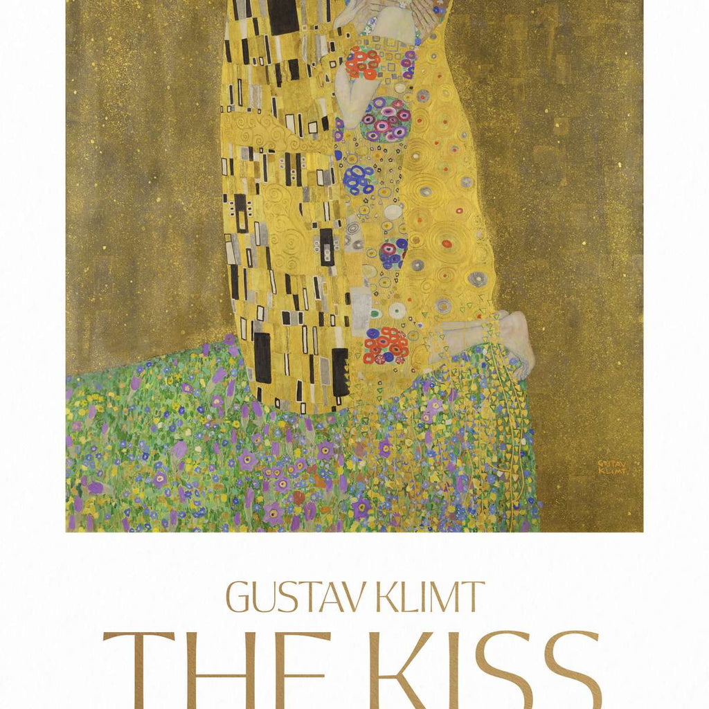 The Kiss Klimt Exhibition Poster Wall Art | Painting