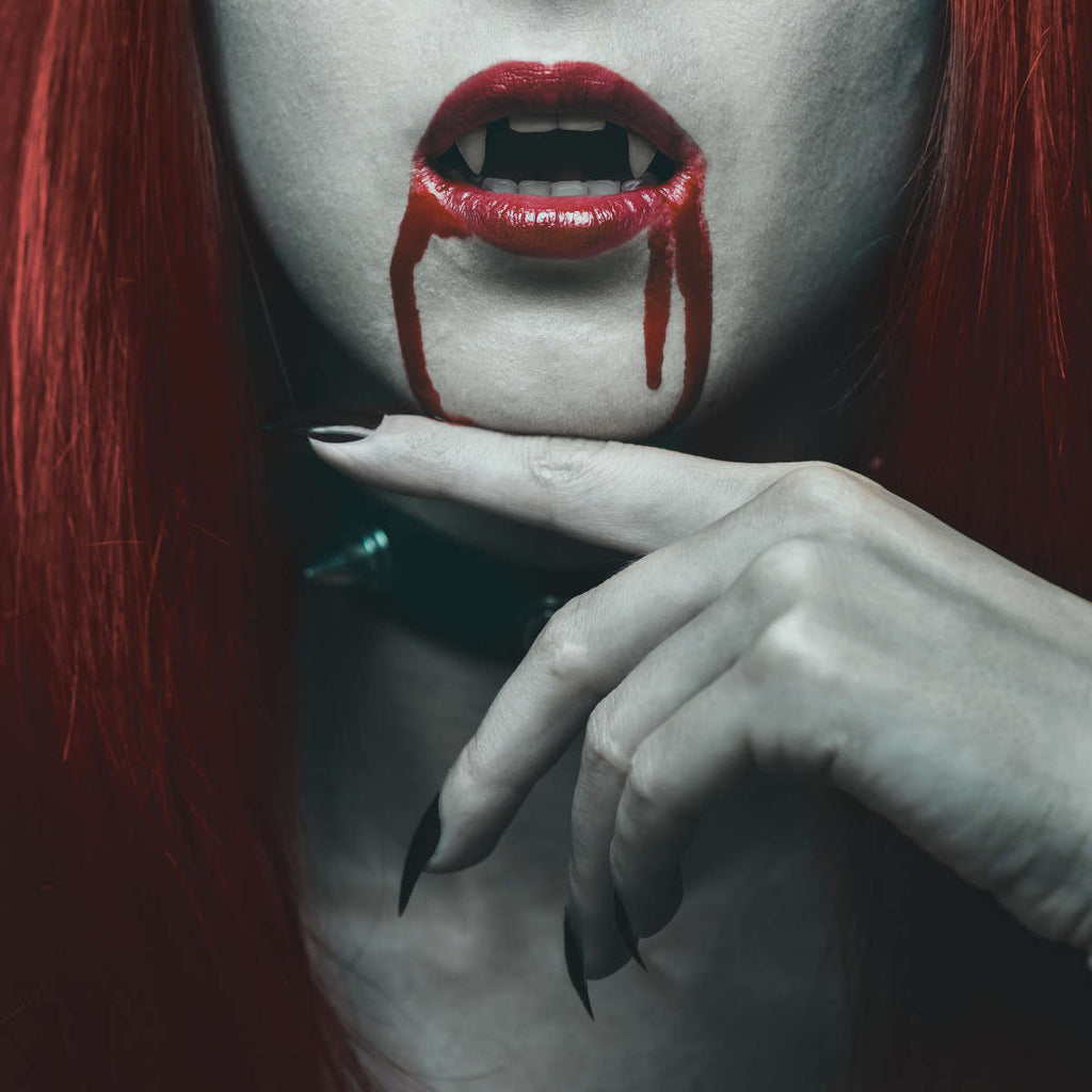 Vampire Bloody Lips Wall Art | Photography