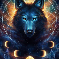 Dreamcatcher Wolf Wall Art | Digital Art | by Jonas Jodicke