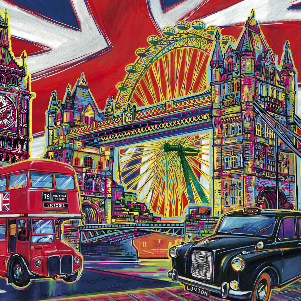 Las Vegas Pop Art print by P.D. Moreno