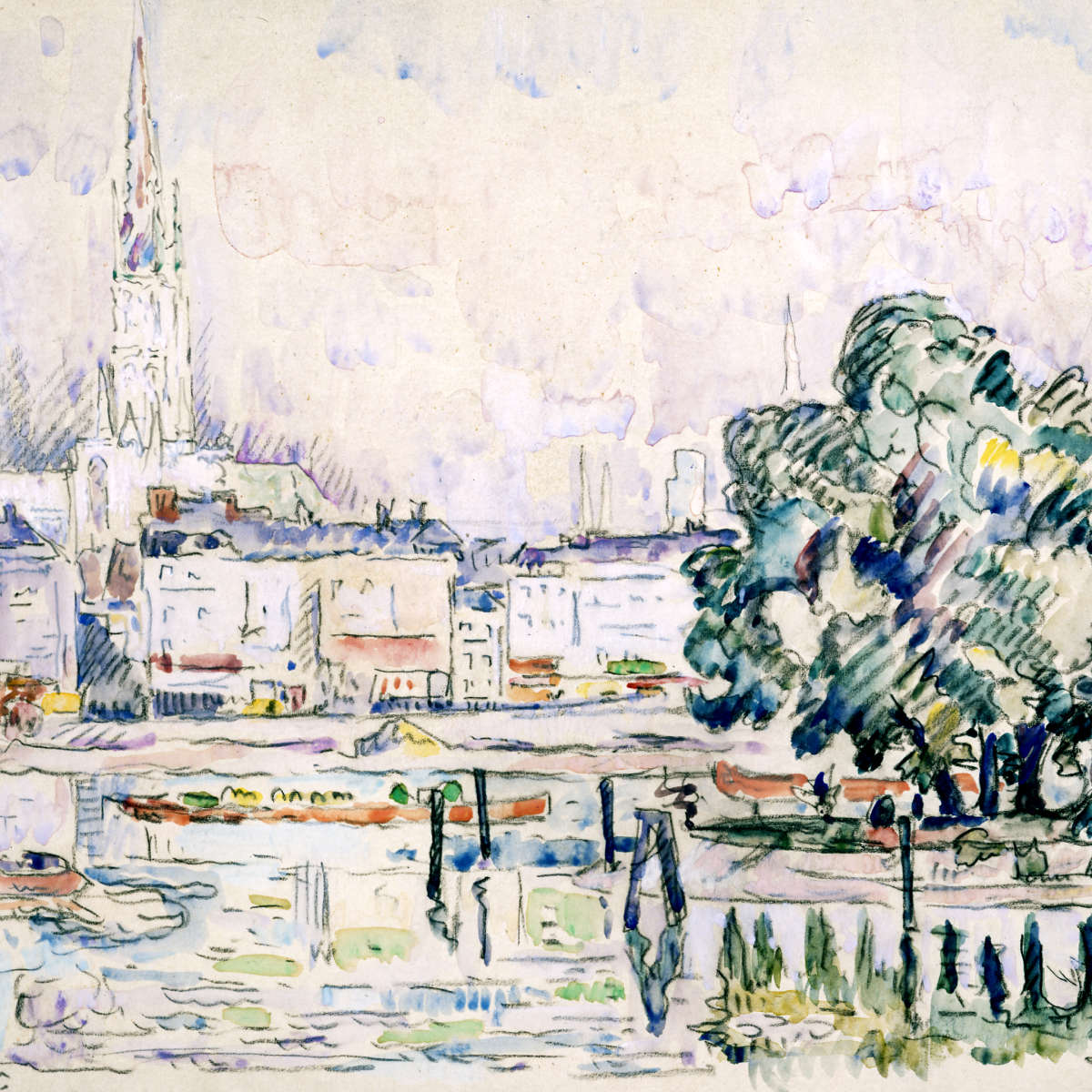 The Pont Neuf, Paris - Paul Signac as art print or hand painted oil.