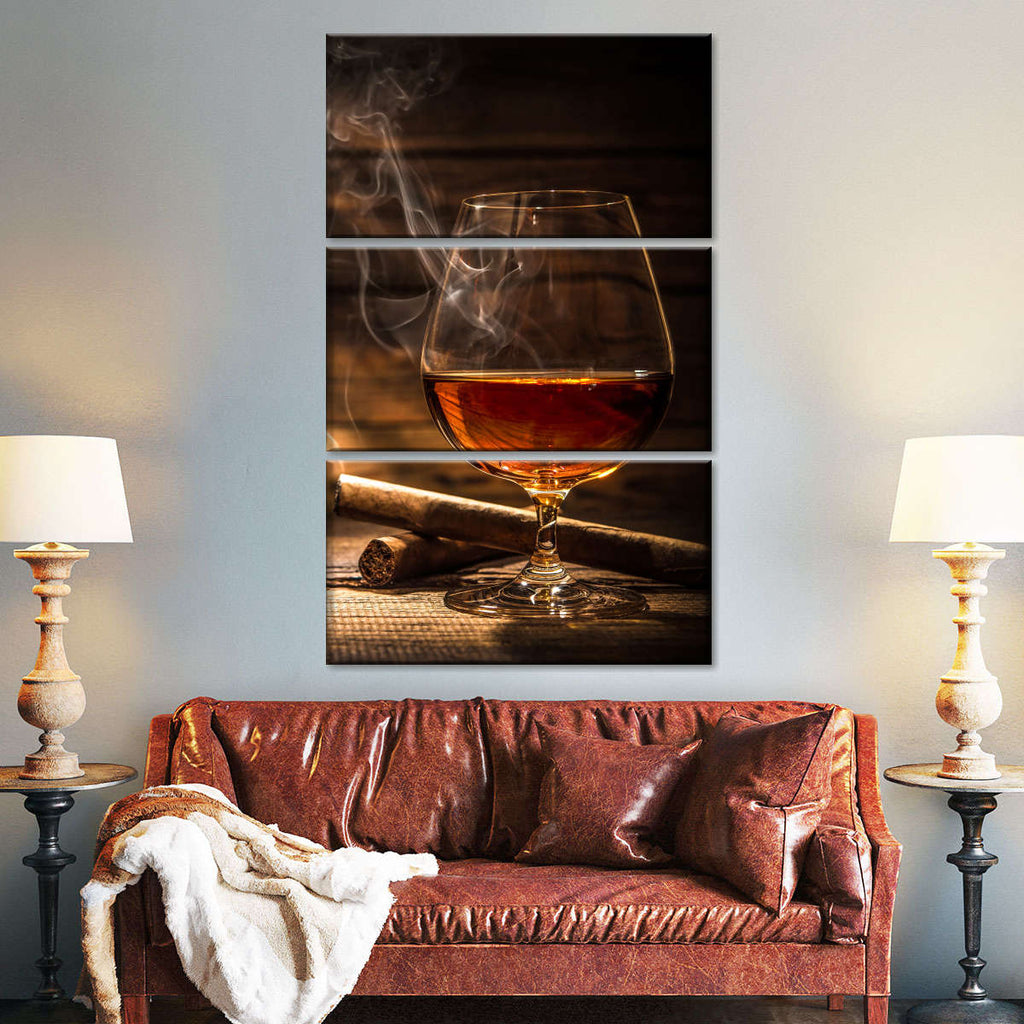 Cigar With Whiskey Wall Art | Photography