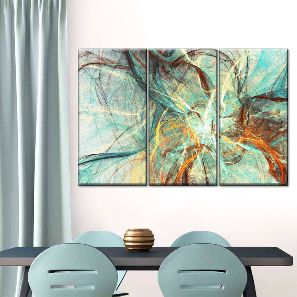 Underwater Currents Abstract Wall Art | Digital Art