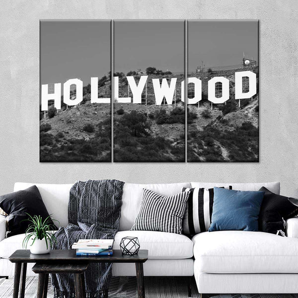 Hollywood Sign Multi Panel Canvas Wall Art