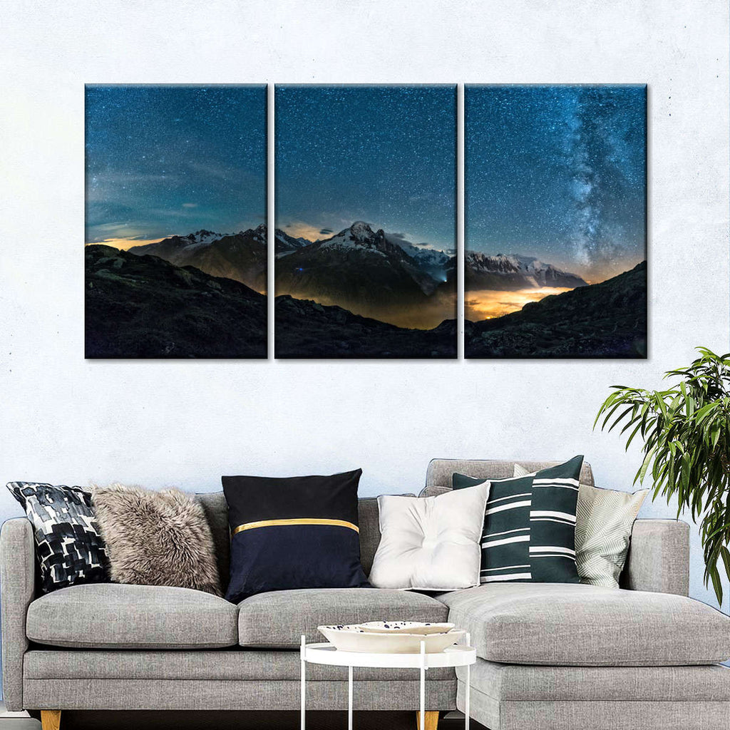 Mont Blanc Milky Way Wall Art | Photography