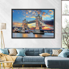 Tower Bridge At Dusk Wall Art | Photography