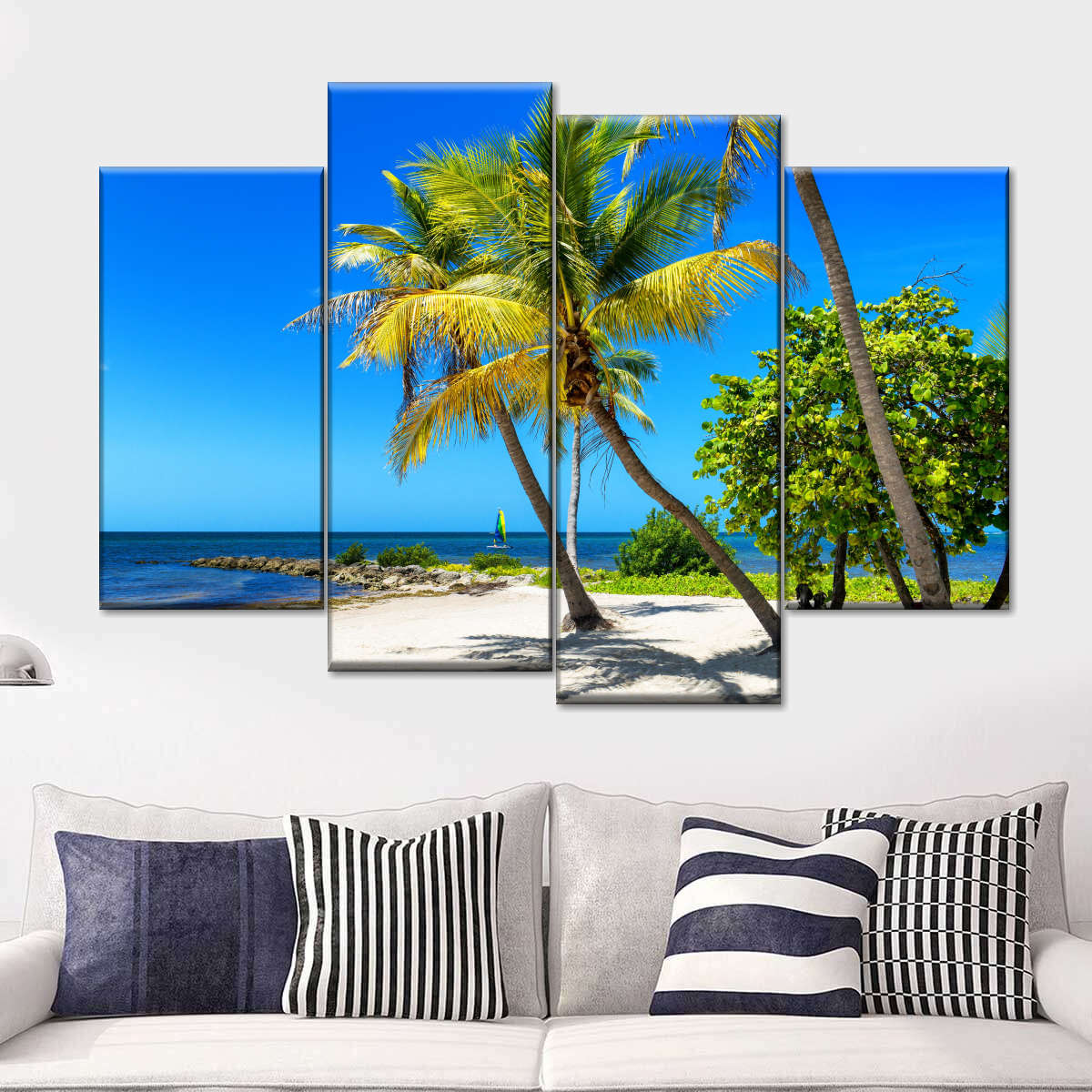 Key West Paradise Multi Panel Canvas Wall Art Elephantstock