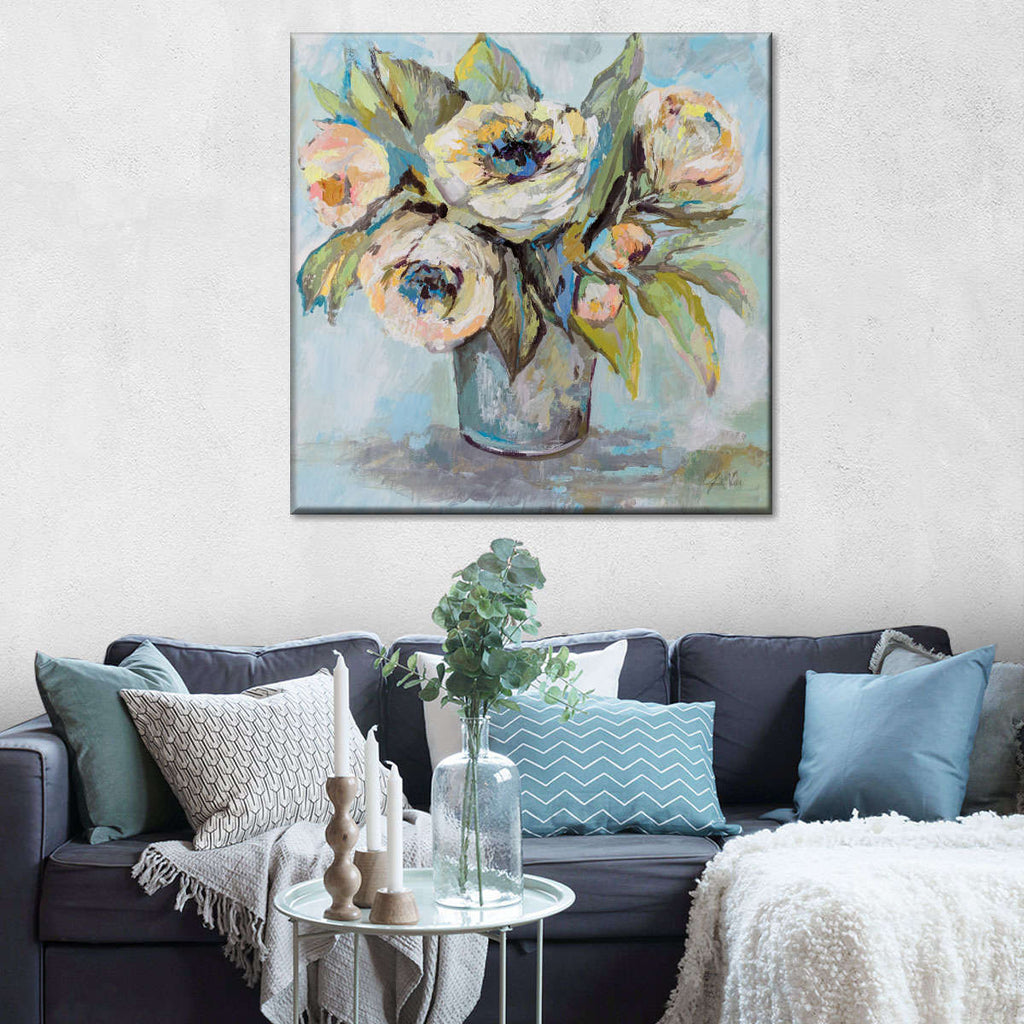 Soft Blooms Wall Art | Painting | by Jeanette Vertentes