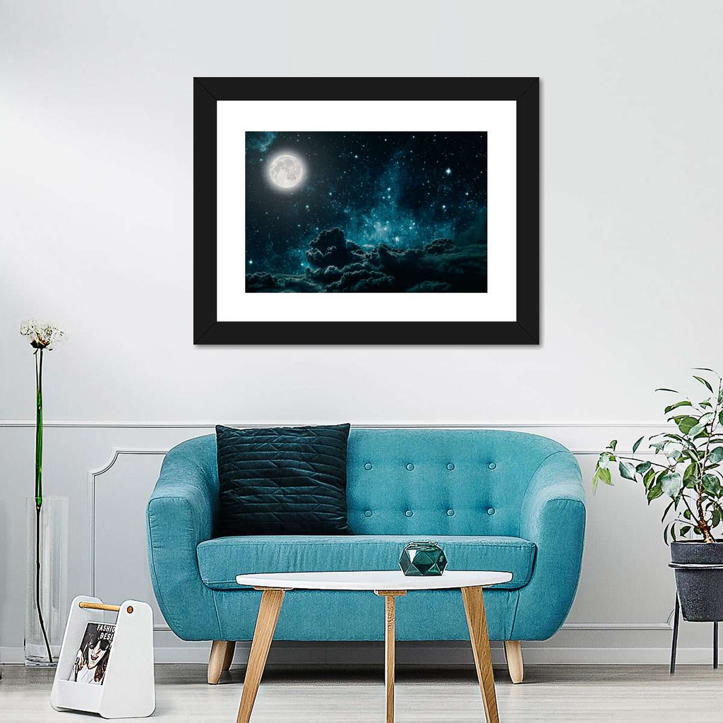 Galaxy Moonlight Wall Art | Photography
