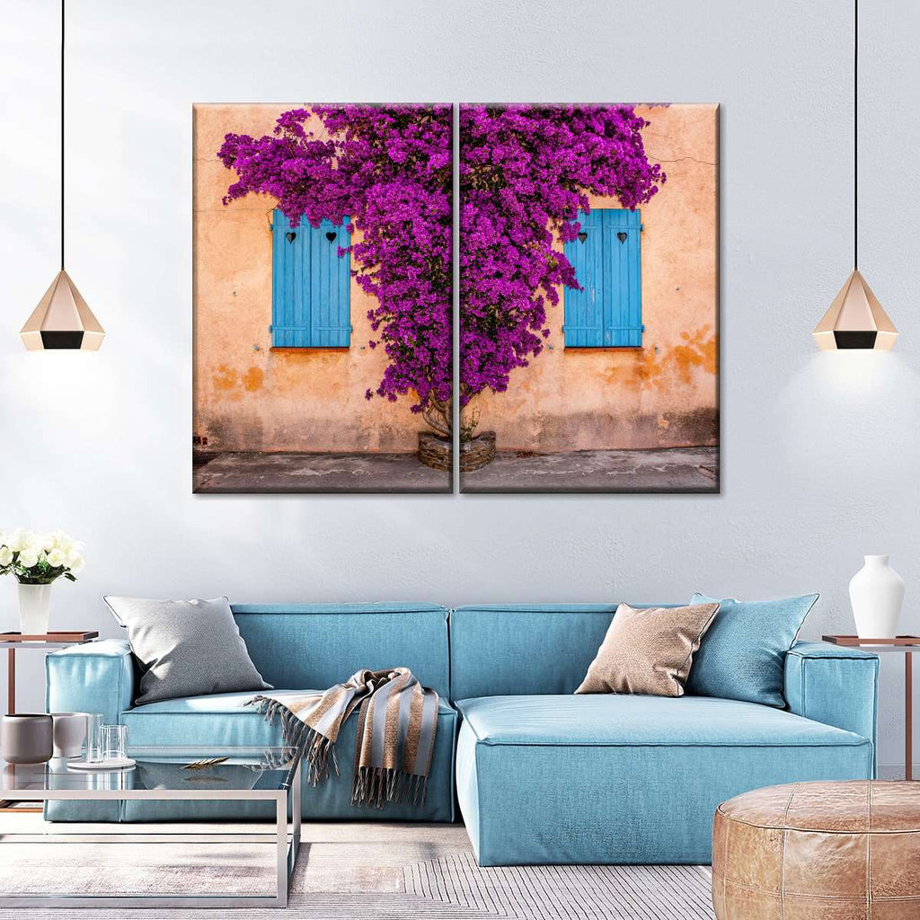 Purple Bougainvillea Tree Wall Art | Photography