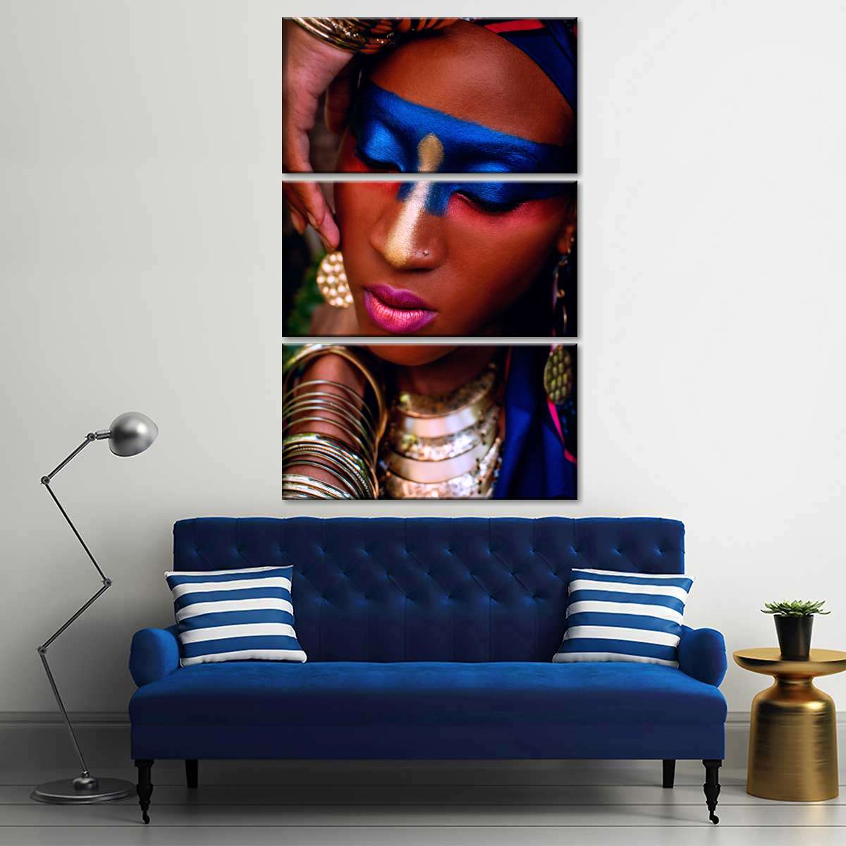 African Woman Makeup Wall Art: Canvas Prints, Art Prints & Framed Canvas