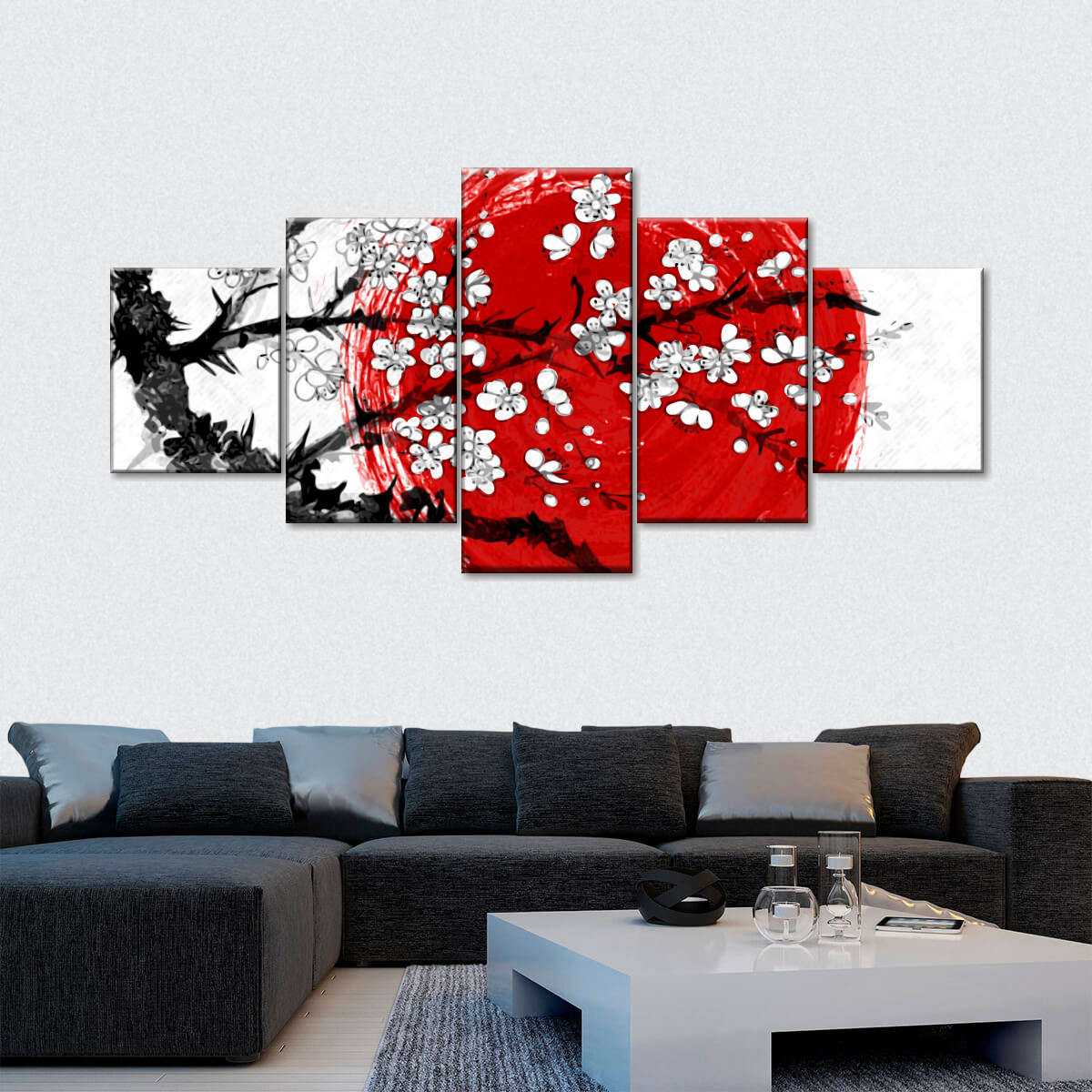 cherry tree wall painting