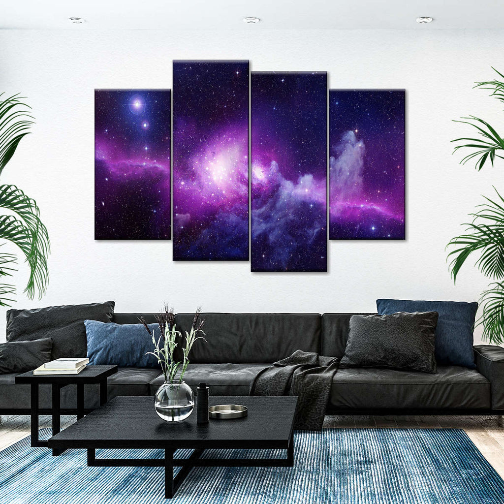 Sparkling Purple Galaxy Wall Art | Photography