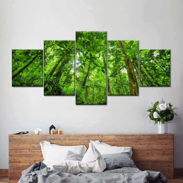 Basse Terre Jungle Multi Panel Canvas Wall Art | ElephantStock