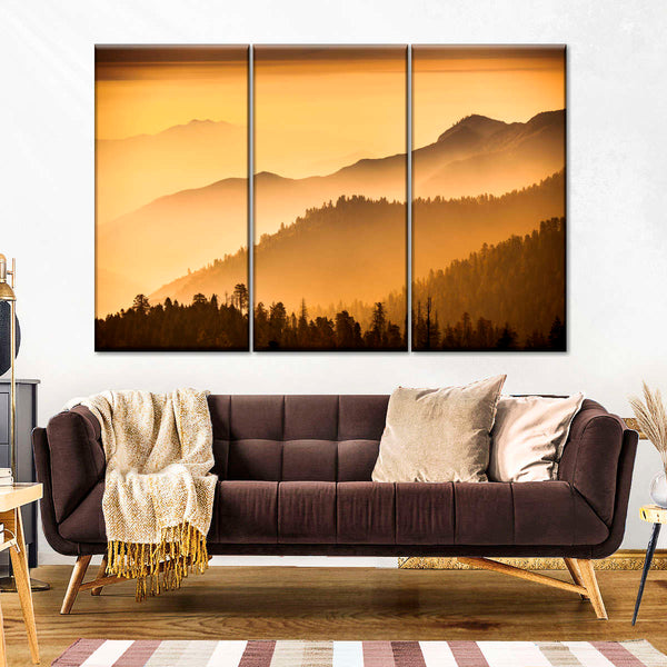 Sierra Nevada Mountains Silhouette Wall Art | Photography