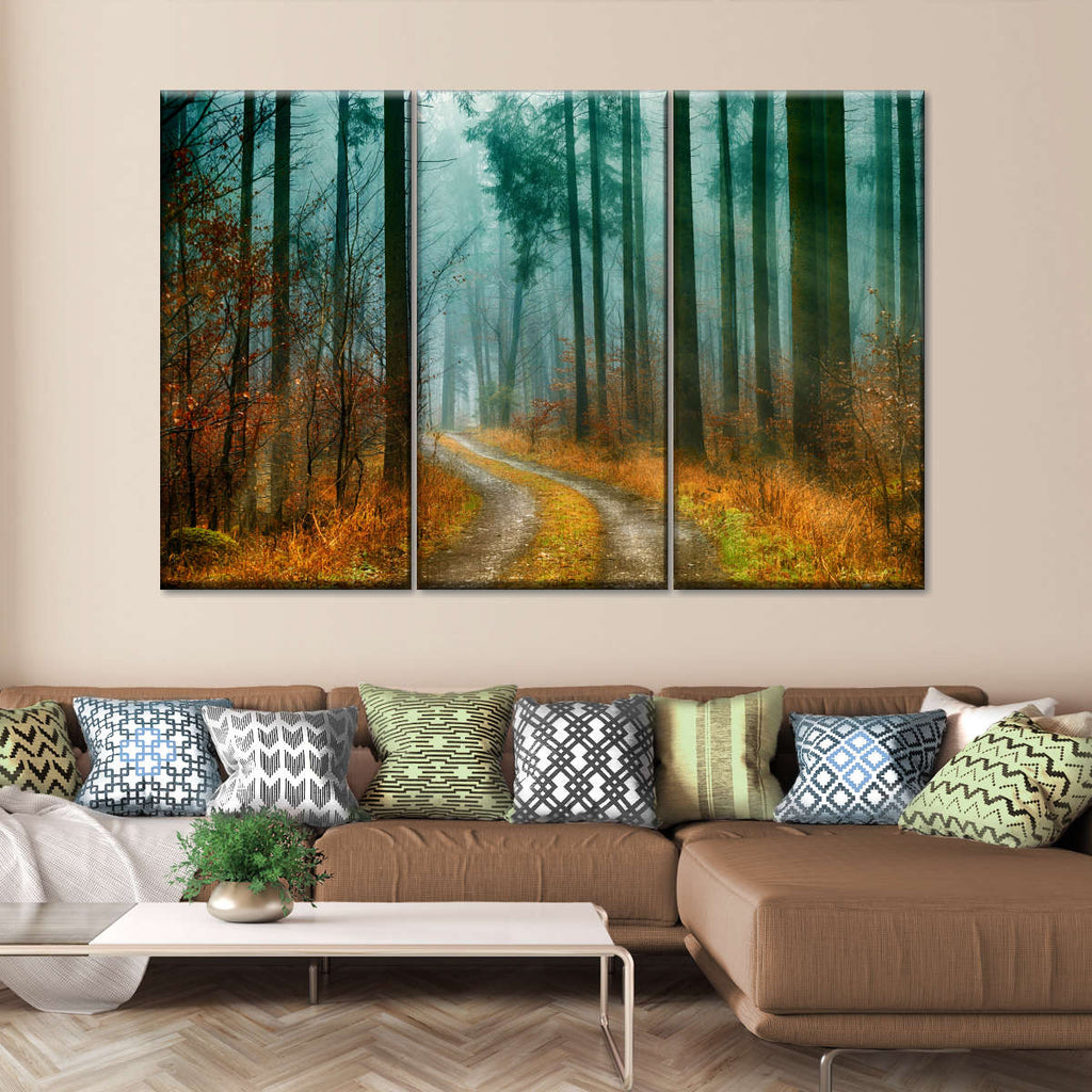 Autumn Forest Pathway Wall Art | Photography