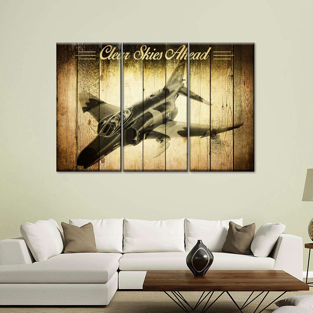 Rustic Military Airplane Wall Art | Digital Art