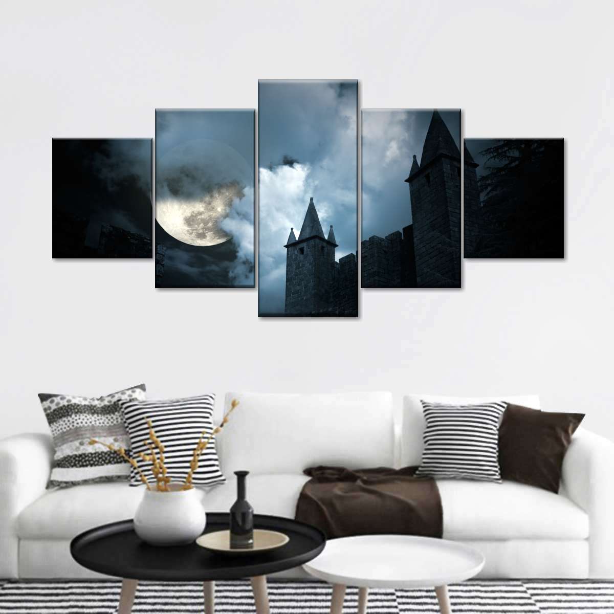 gothic castle living room