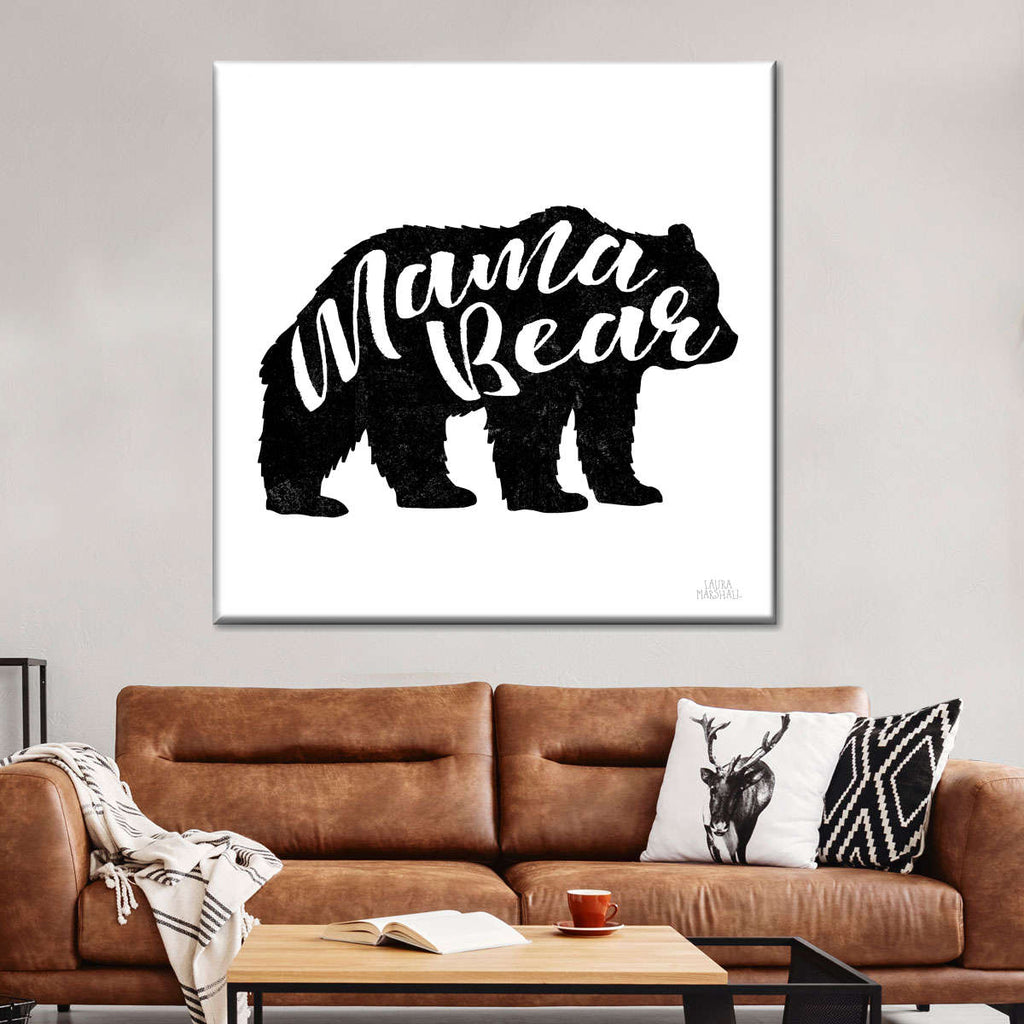 Mama Bear Wall Art | Digital Art | by Laura Marshall