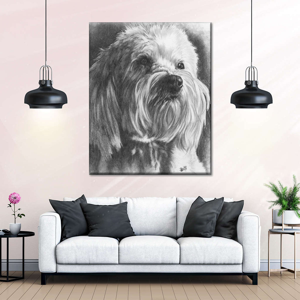 Schnoodle Wall Art | Drawing | by BARBARA KEITH