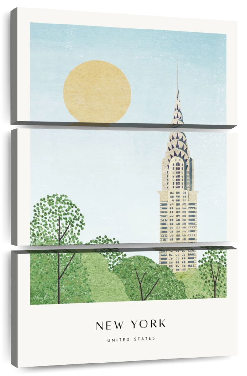 New York Chrysler Building Travel Poster Wall Art