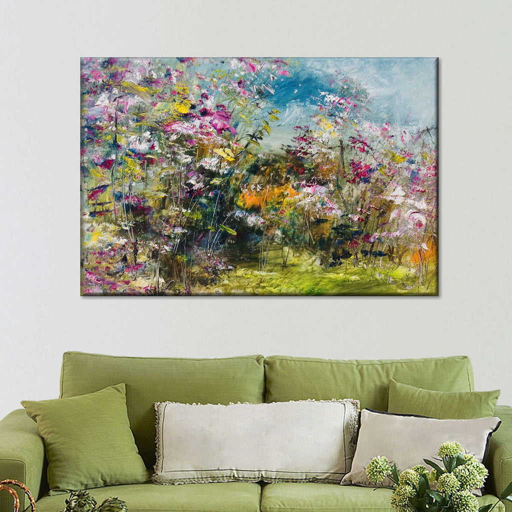 Abstract Wildflower Wall Art | Painting