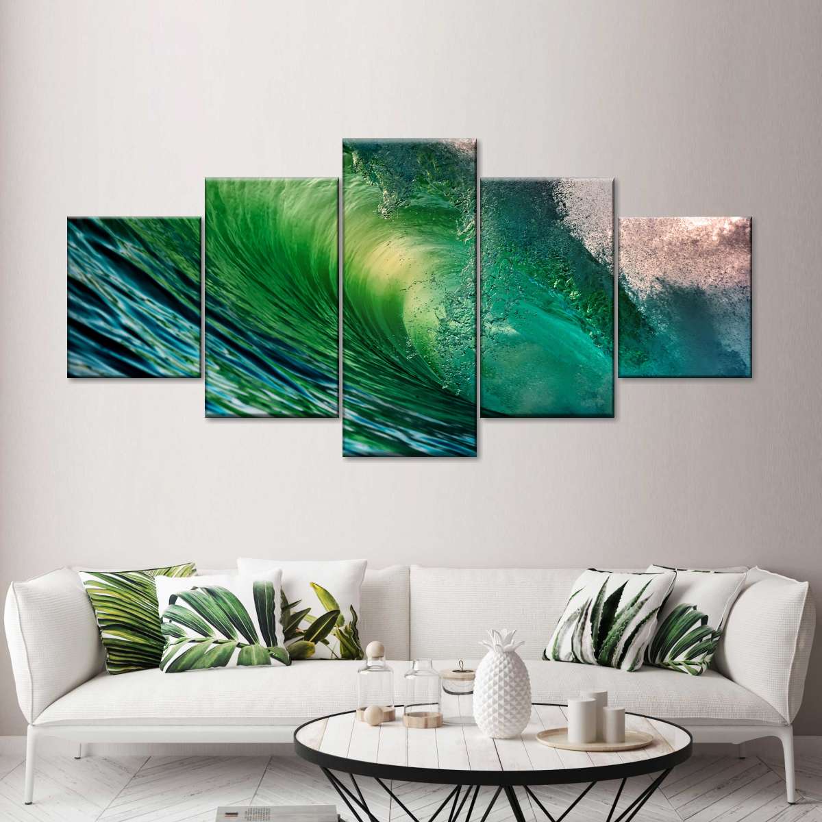 Hawaiian Wave Multi Panel Canvas Wall Art Elephantstock