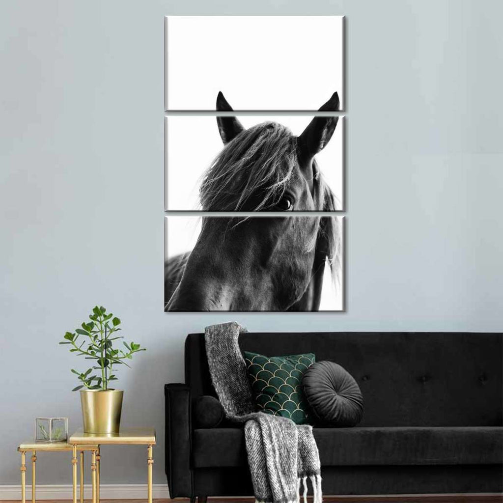 Wild Black Horse Wall Art | ElephantStock